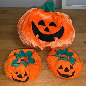 Build A Bear Pumkin Costume and slippers